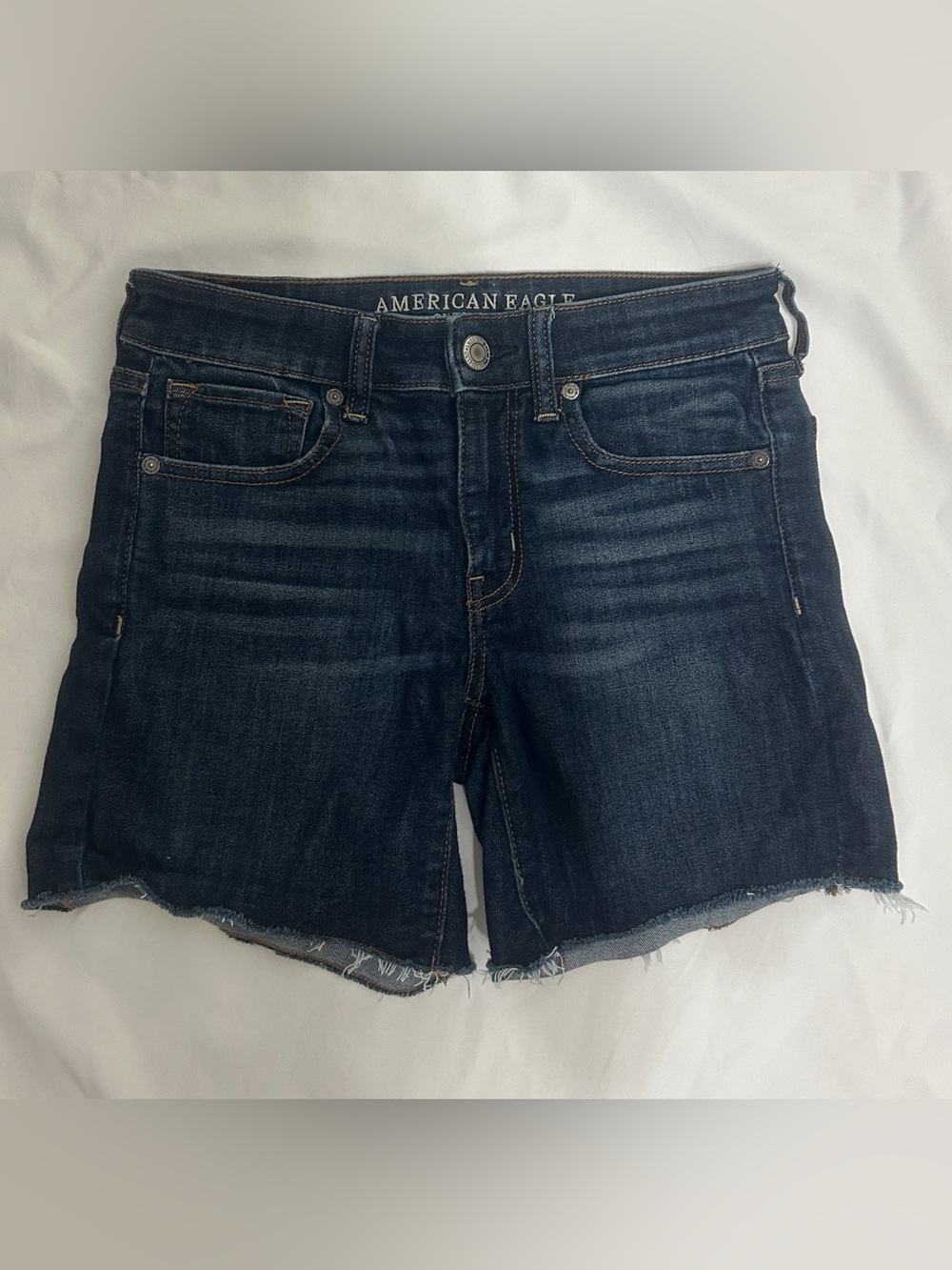 American Eagle Outfitters Dark Blue Denim Jean Shorts